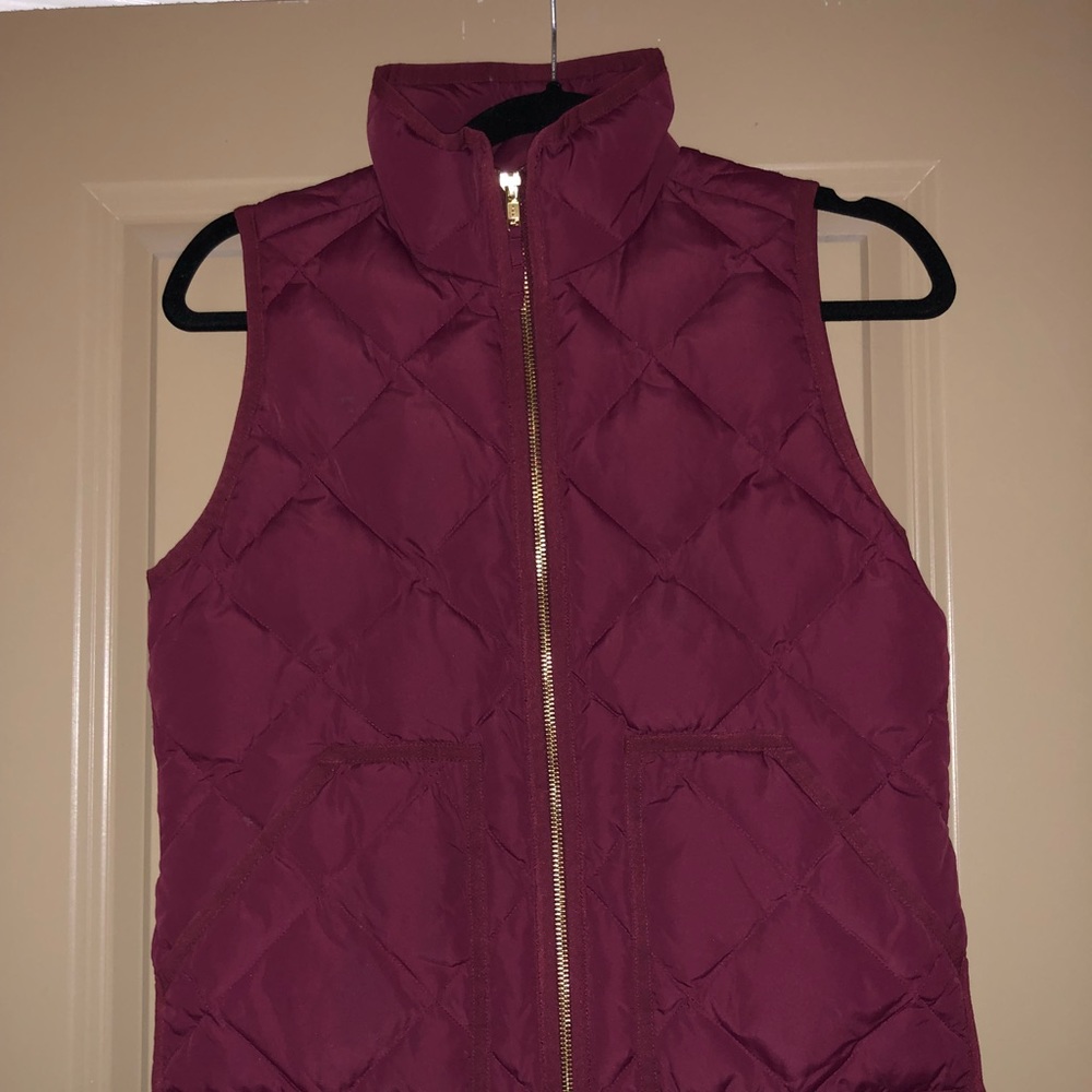 Jcrew Vest XXS Burgundy